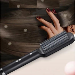 ✨ Electric Hair Straightener Brush