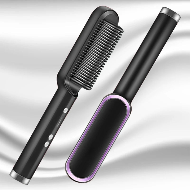 ✨ Electric Hair Straightener Brush