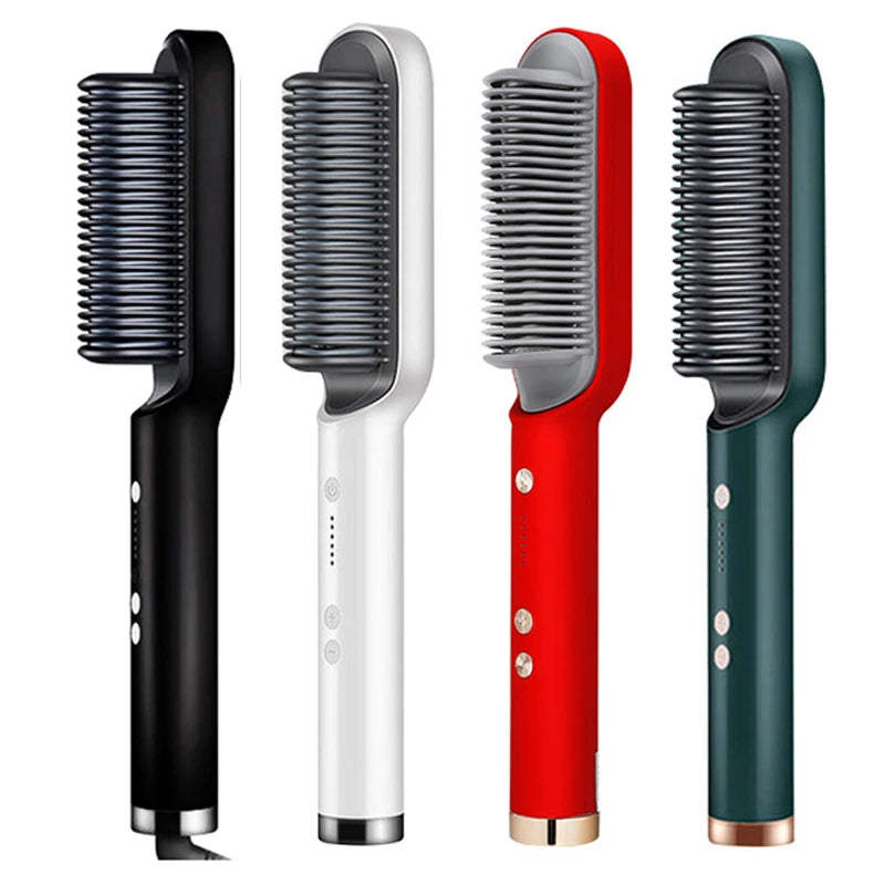 ✨ Electric Hair Straightener Brush